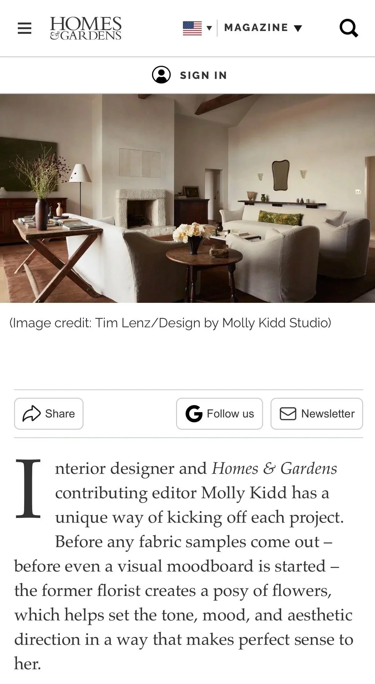 Molly Kidd Studio | Homes &amp; Gardens 