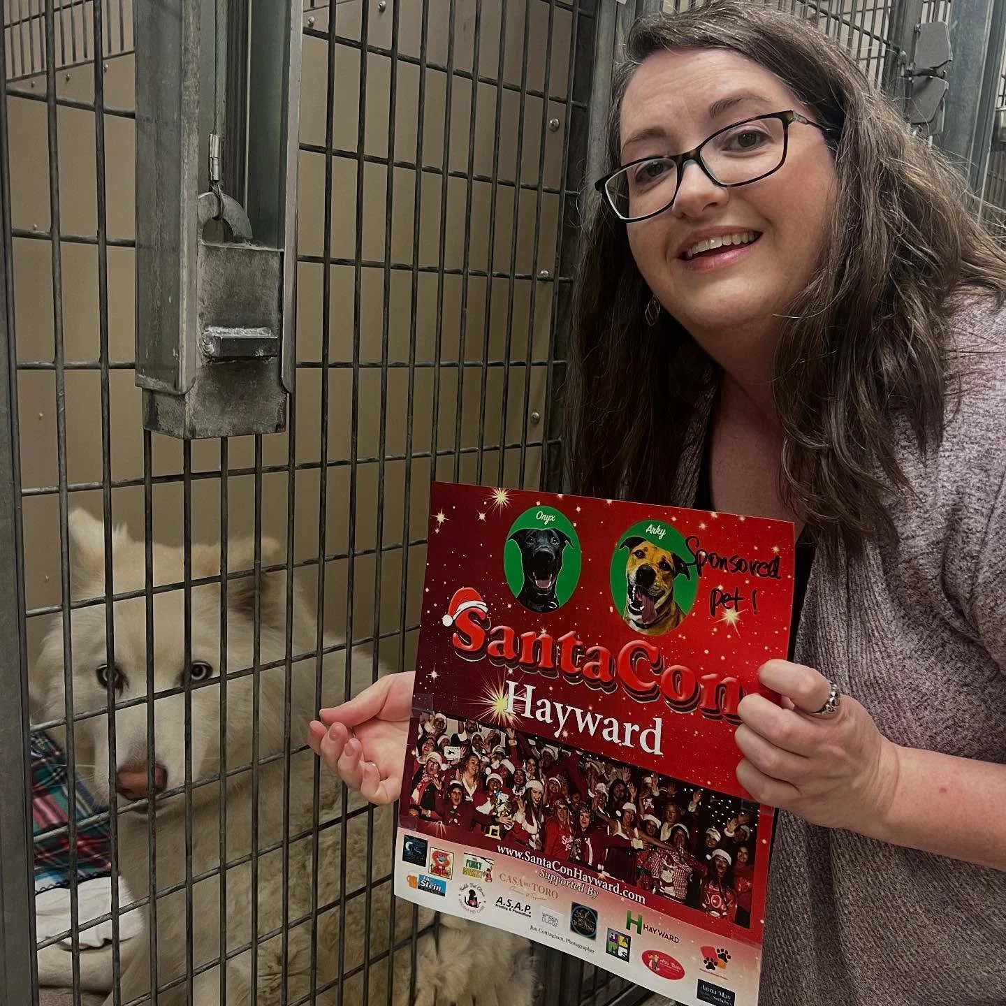  HAHS Executive Director Diane Curry visits the Hayward Animal Shelter 