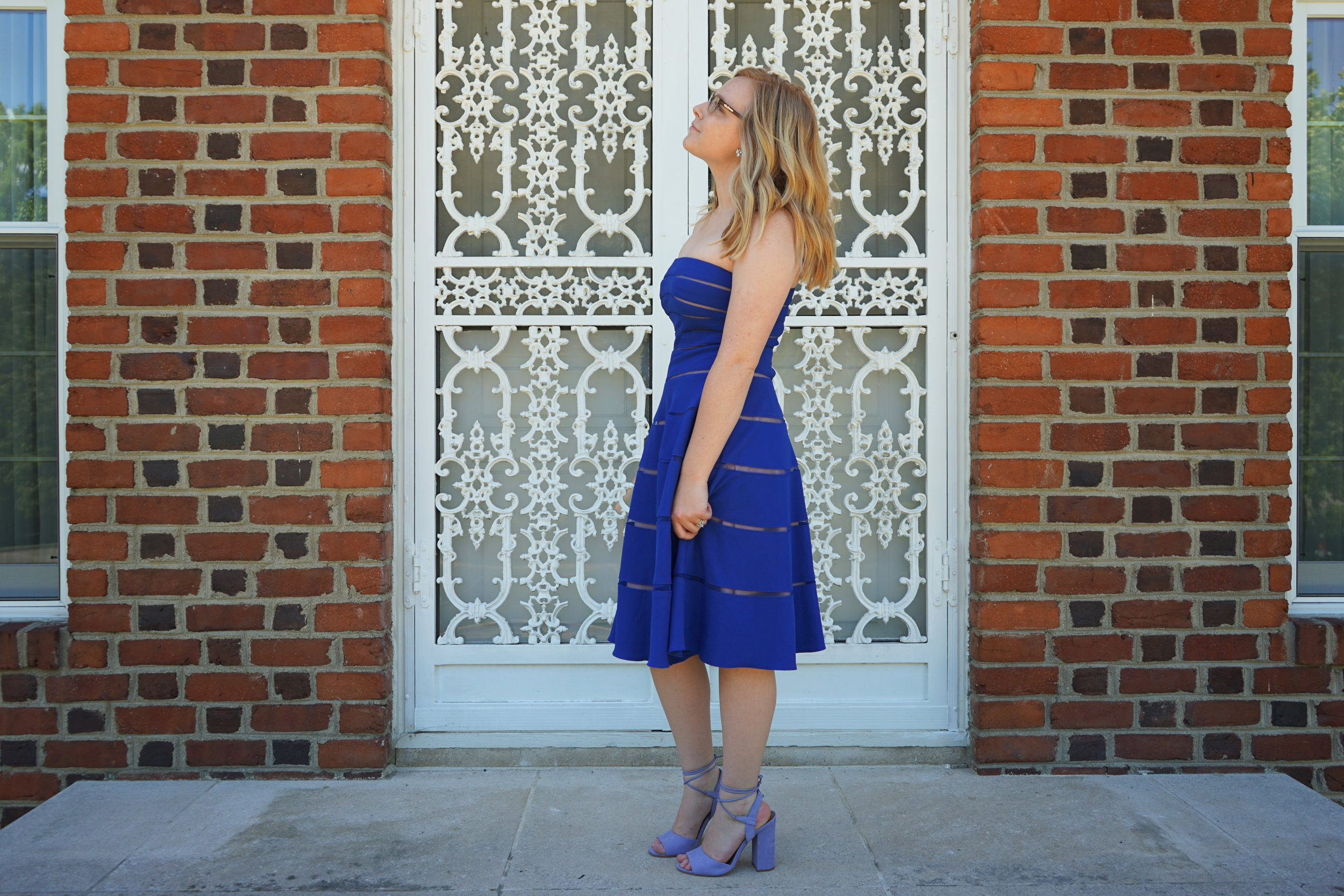 open lace back dress Oxfords main image 1