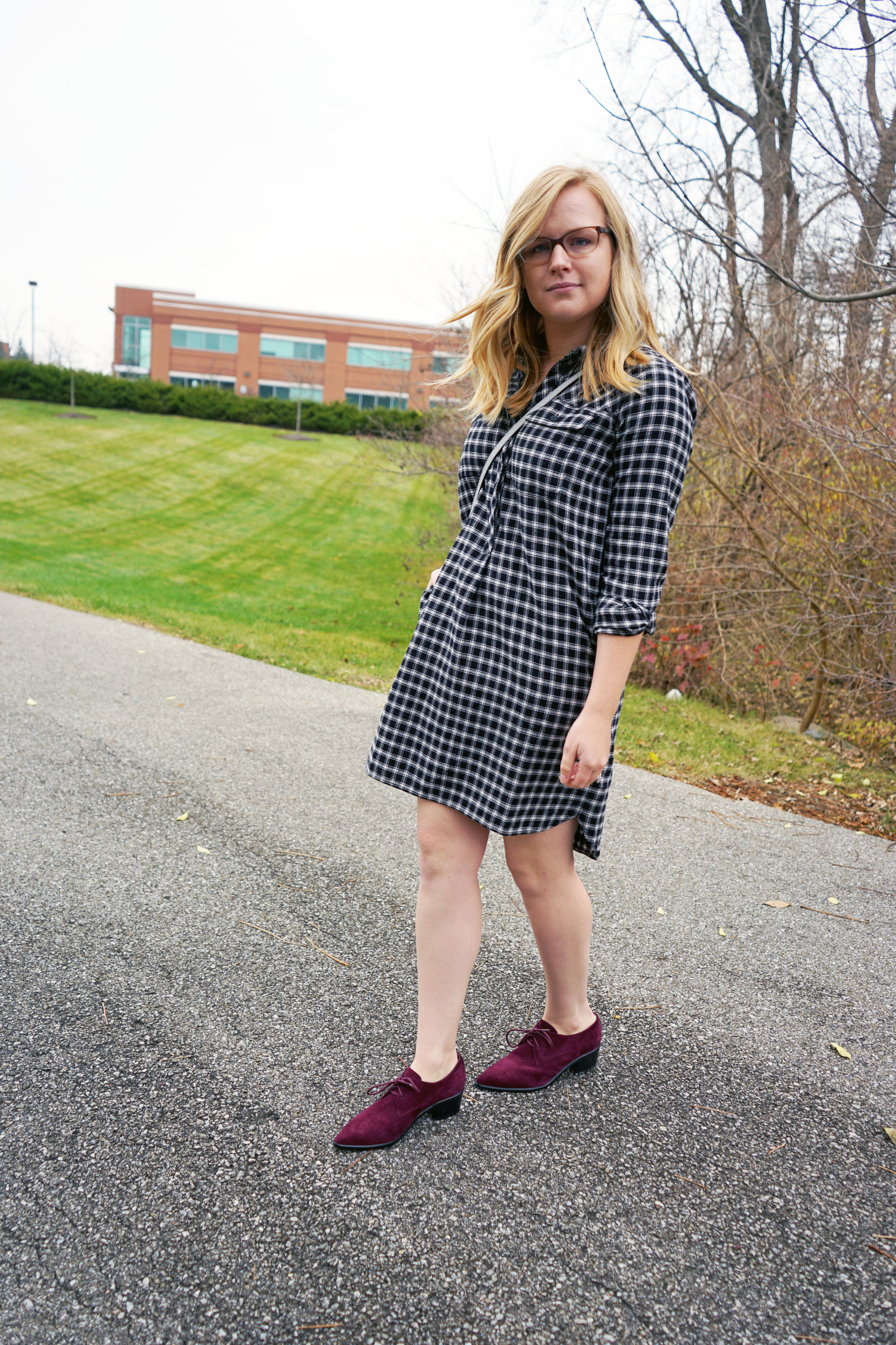 Maggie a la Mode - Madewell Flannel Shirtdress 4.JPG