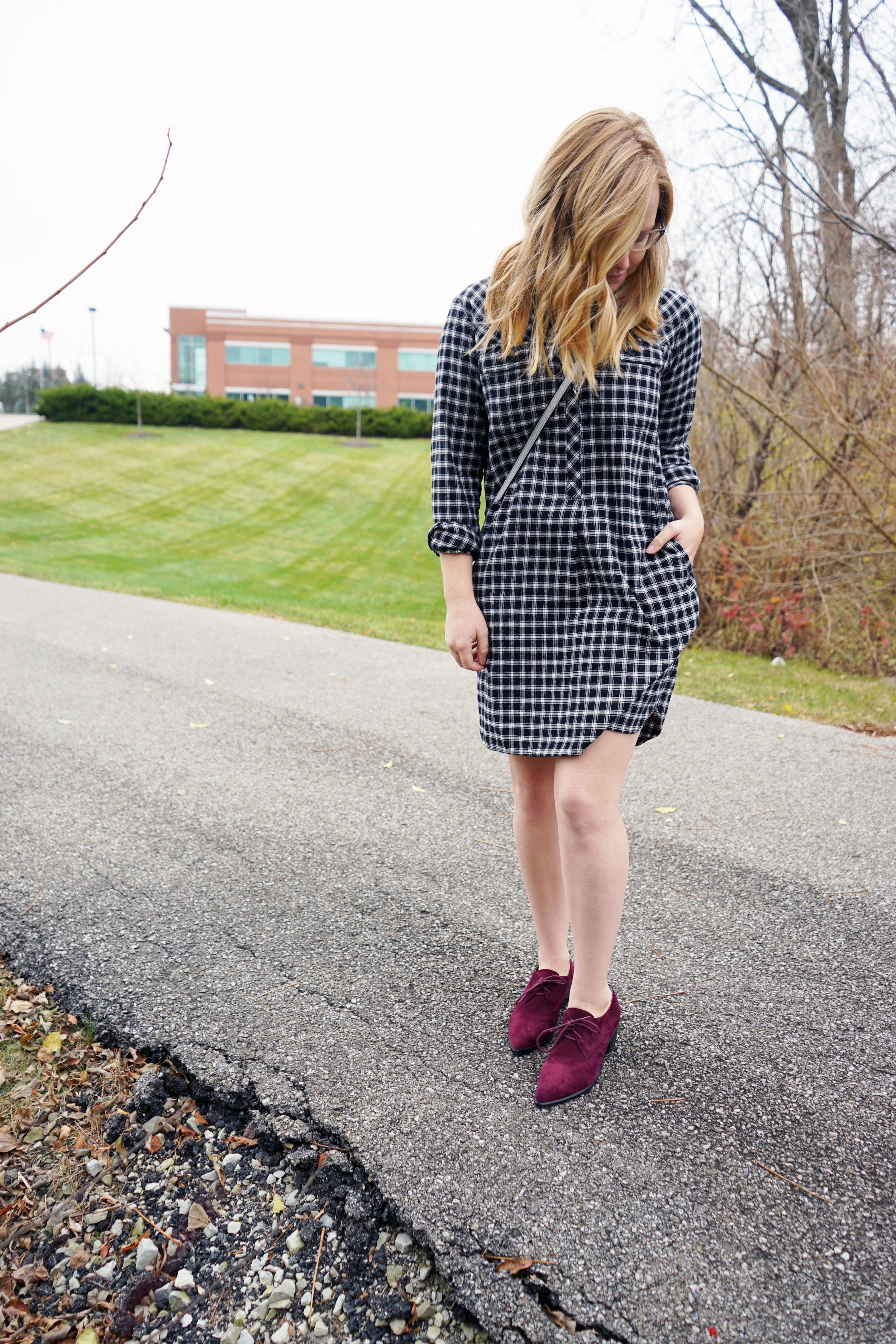 Maggie a la Mode - Madewell Flannel Shirtdress 6.JPG