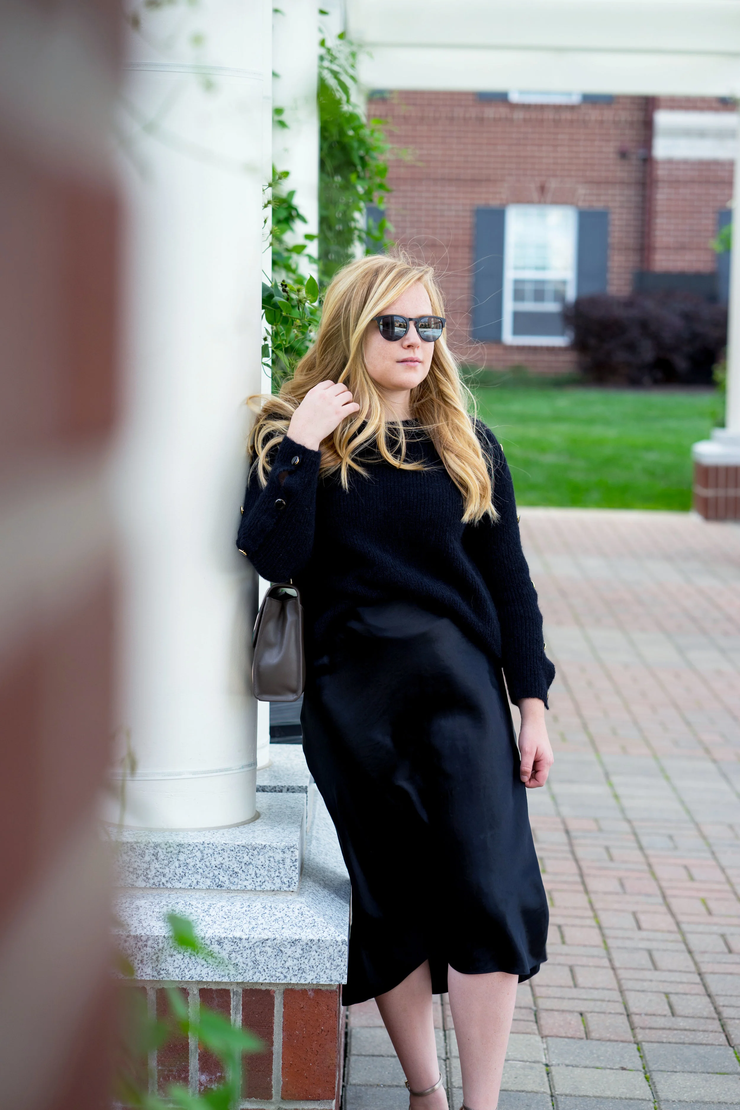 Black Satin Skirt Outfits Black Skirt Outfit Fall 2025