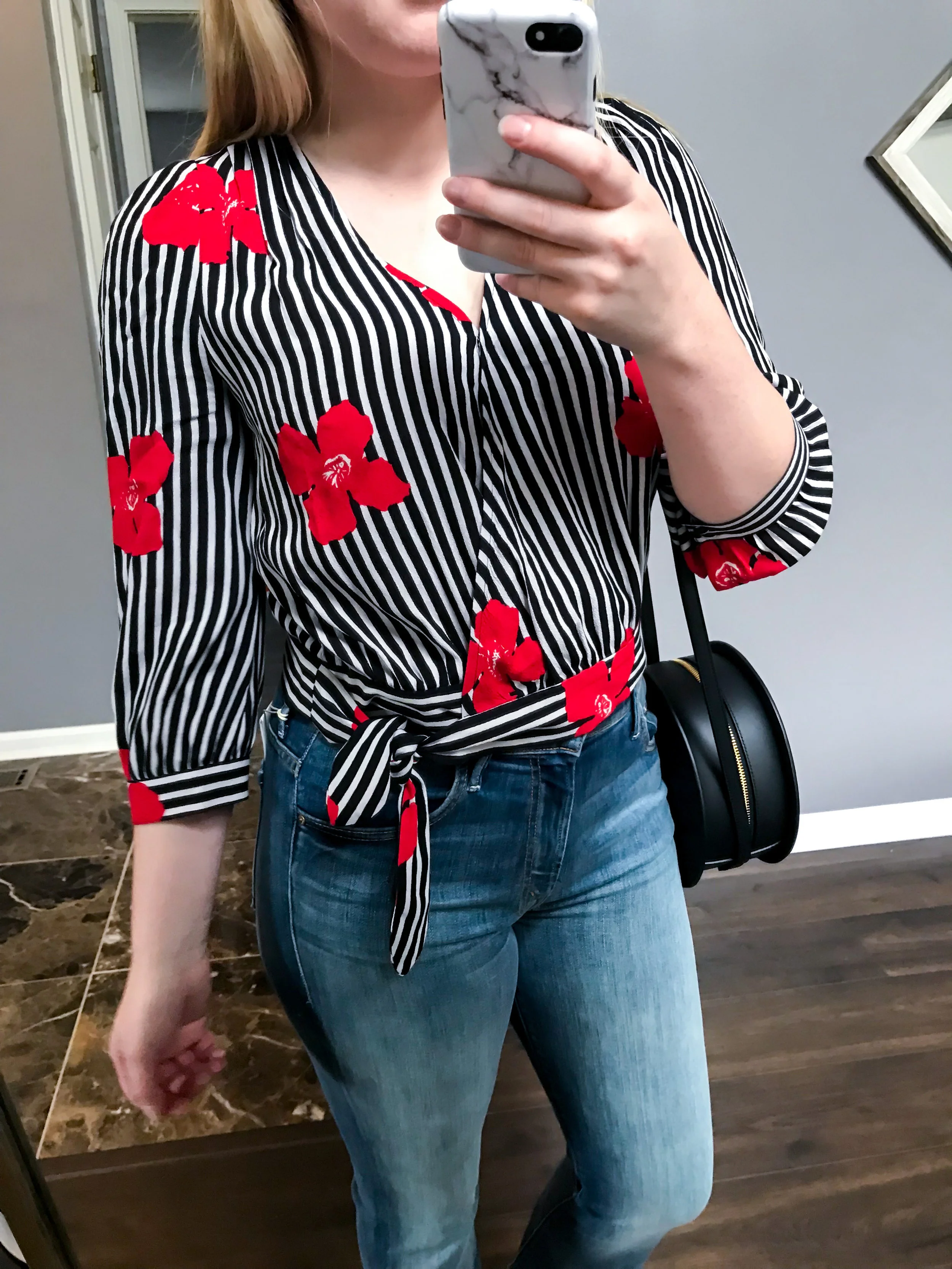 Maggie a la Mode - Recent Home Try-Ons Madewell Wrap Top Candied Orchids.jpg