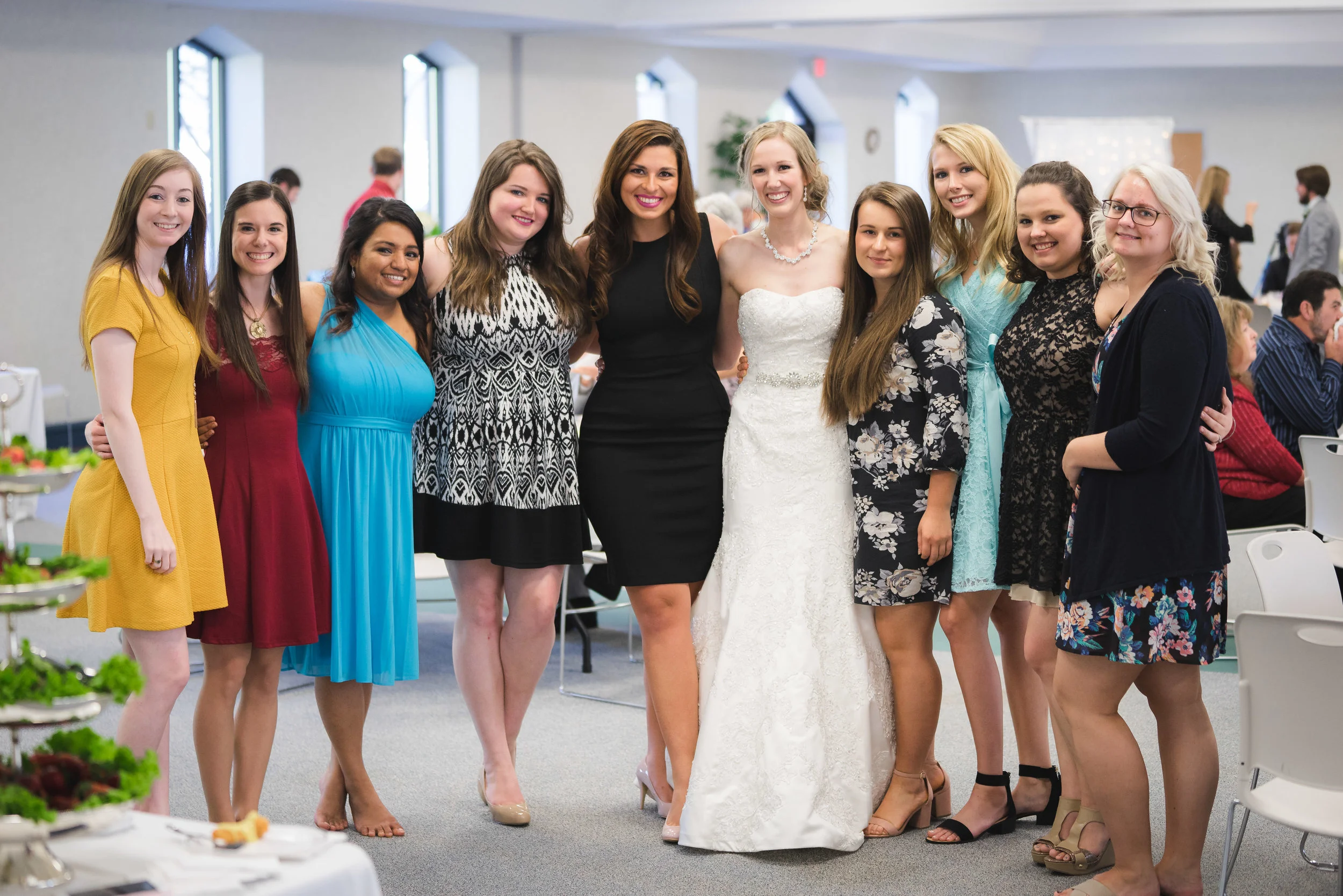 Greenville Wedding | Morningside Baptist Church Spartanburg SC Reception Guests