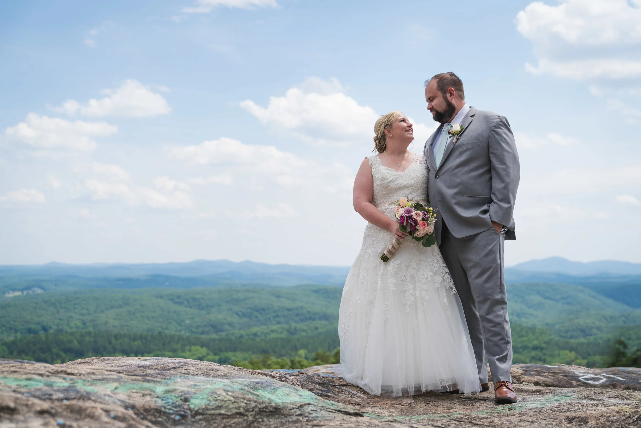 Bride and Groom | Bald Rock, SC