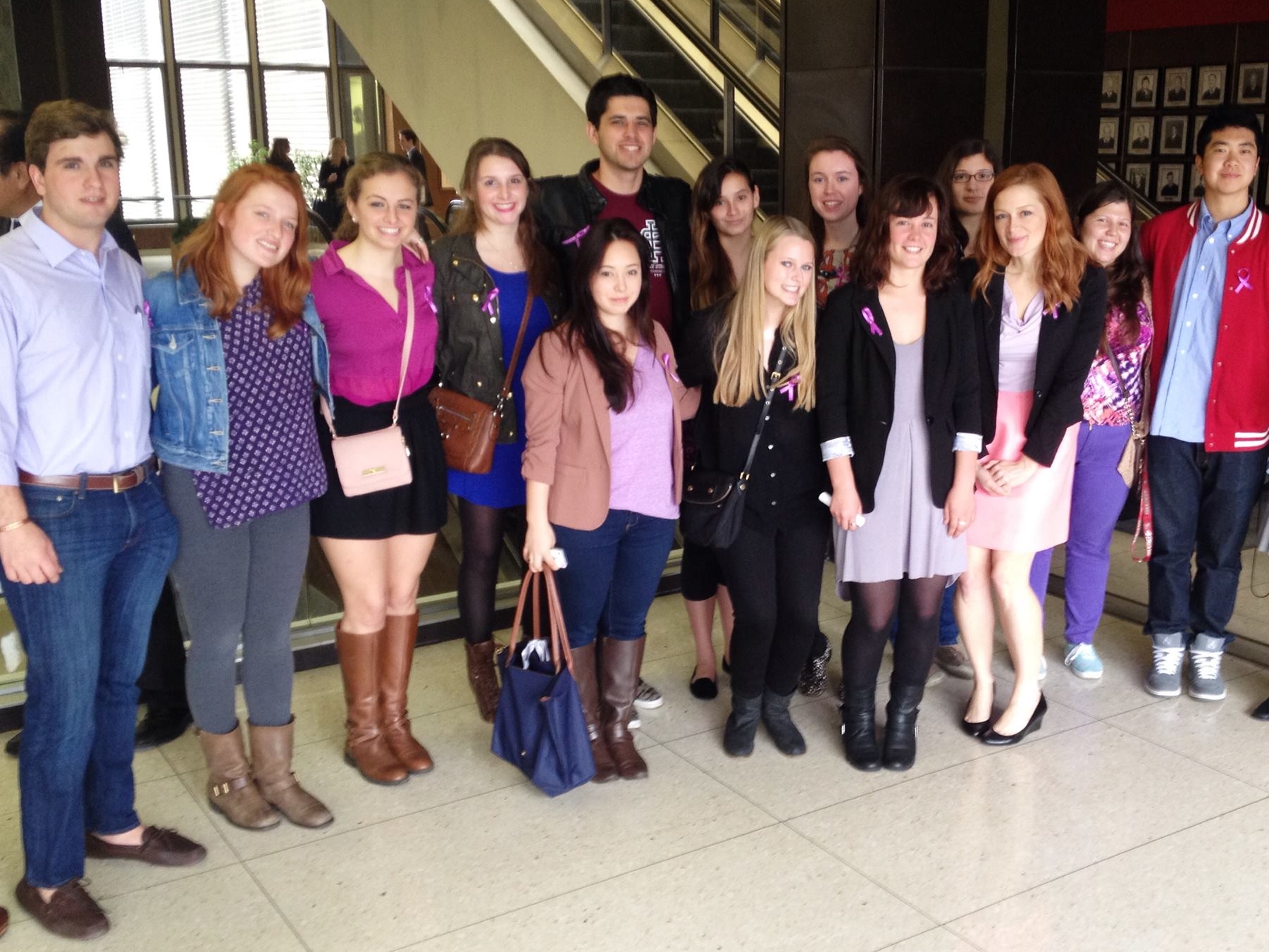 Students in Capital Punishment and the Killing State attend a hearing for Dr. Patricia Esparza at the Orange County, CA courthouse.