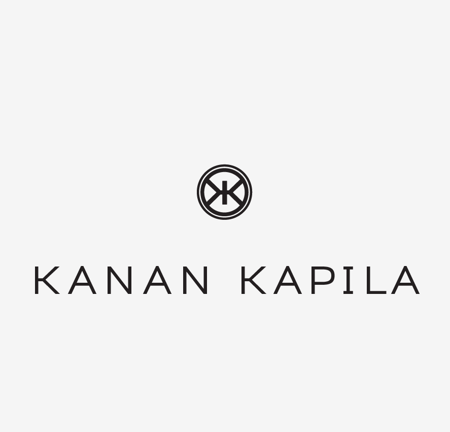 Double K brandmark for Kanan Kapila, whose approach to her yoga education, nutrition and birthing techniques are informed by yin yang, centeredness and Vastu.