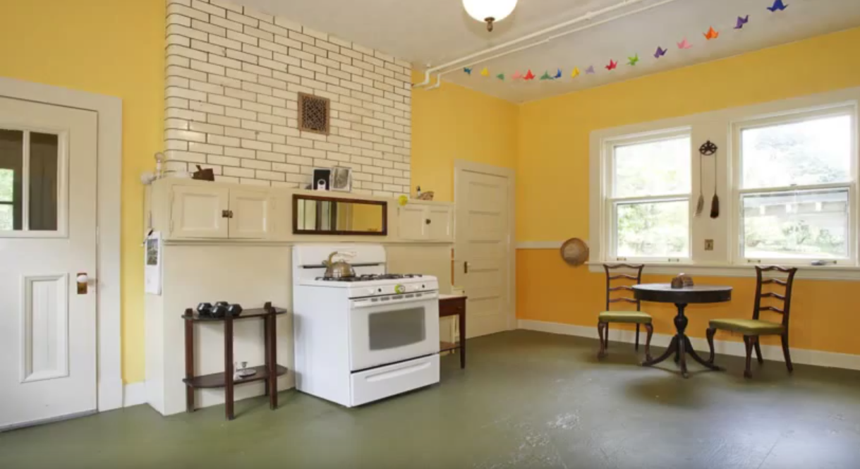 BEFORE: Shot of kitchen renovation.
