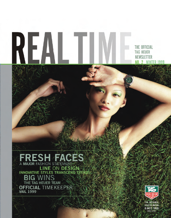 Quarterly Newsletter created for TAG Heuer to inform employees of accomplishments and future events.