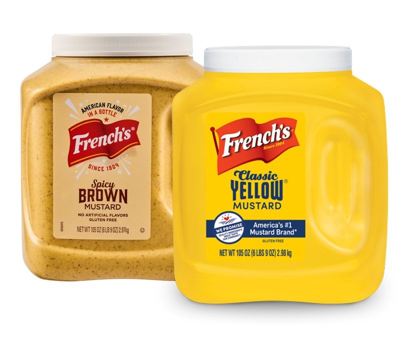 FRENCH'S CLASSIC AMERICAN & SPICY BROWN MUSTARD RANGE