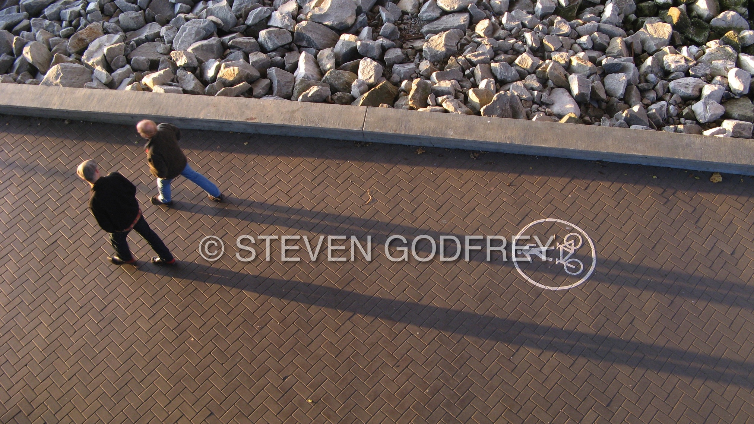 False Creek seawall, Vancouver, British Columbia, Canada