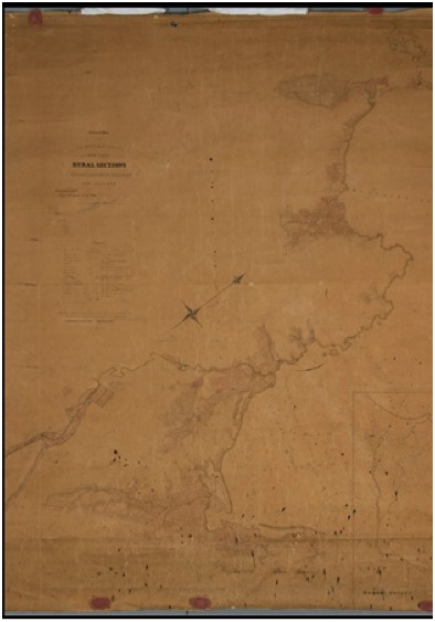 New Zealand Company Rural Sections Map