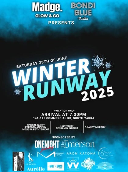 2025 Winter Runway VIP PREMIERE - EMERSON South Yarra