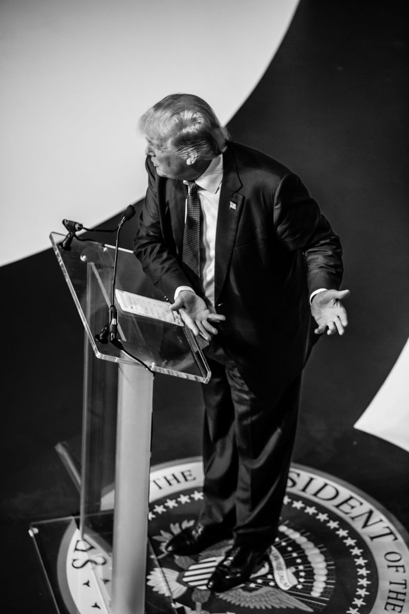 Donald Trump. Photo by Gil Lavi. Courtesy of the artist
