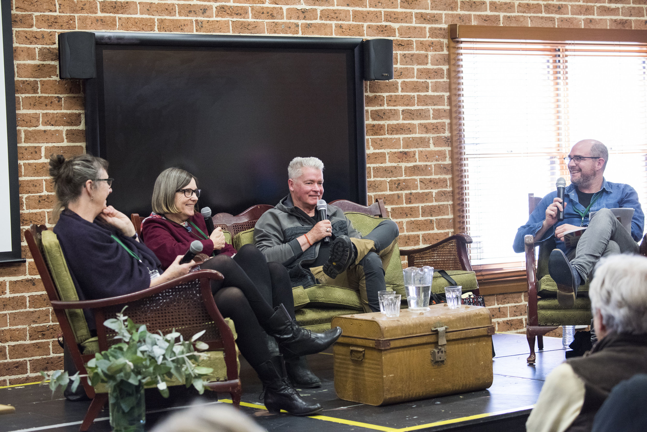 Rosalie Ham, Ursula Dubosarsky, Bill Bennett and David Henley in From Page to Screen and Stage