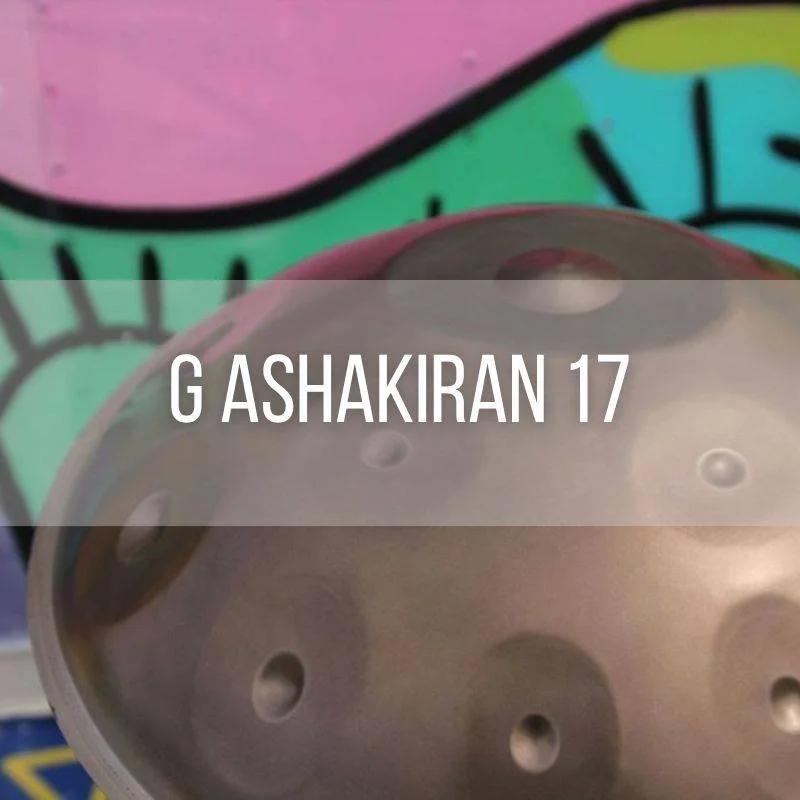 G Ashakiran 17 Note Handpan – G Major Handpan in Stainless Steel