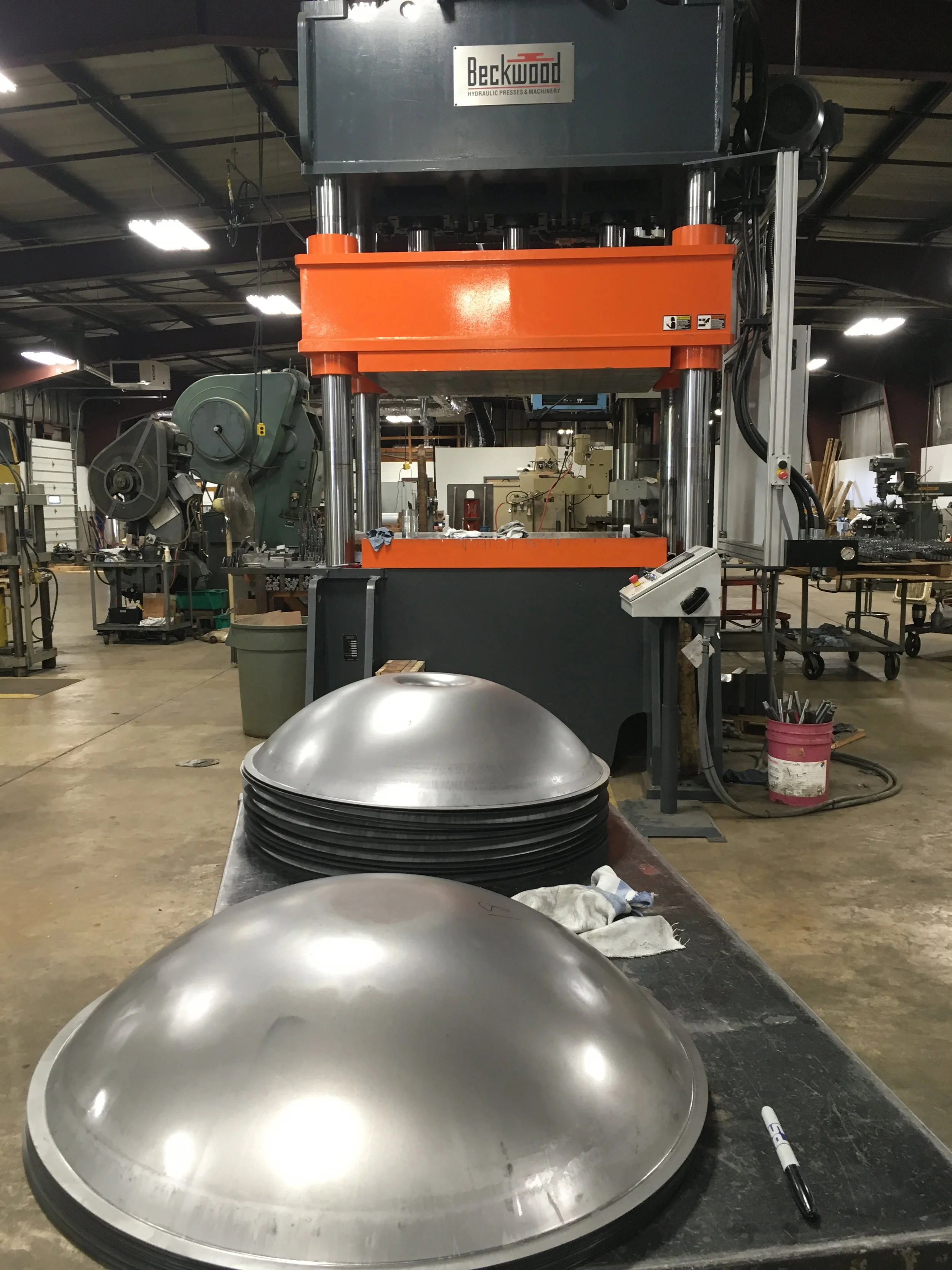 Our resulting and unique shell geometry, prior to nitriding.