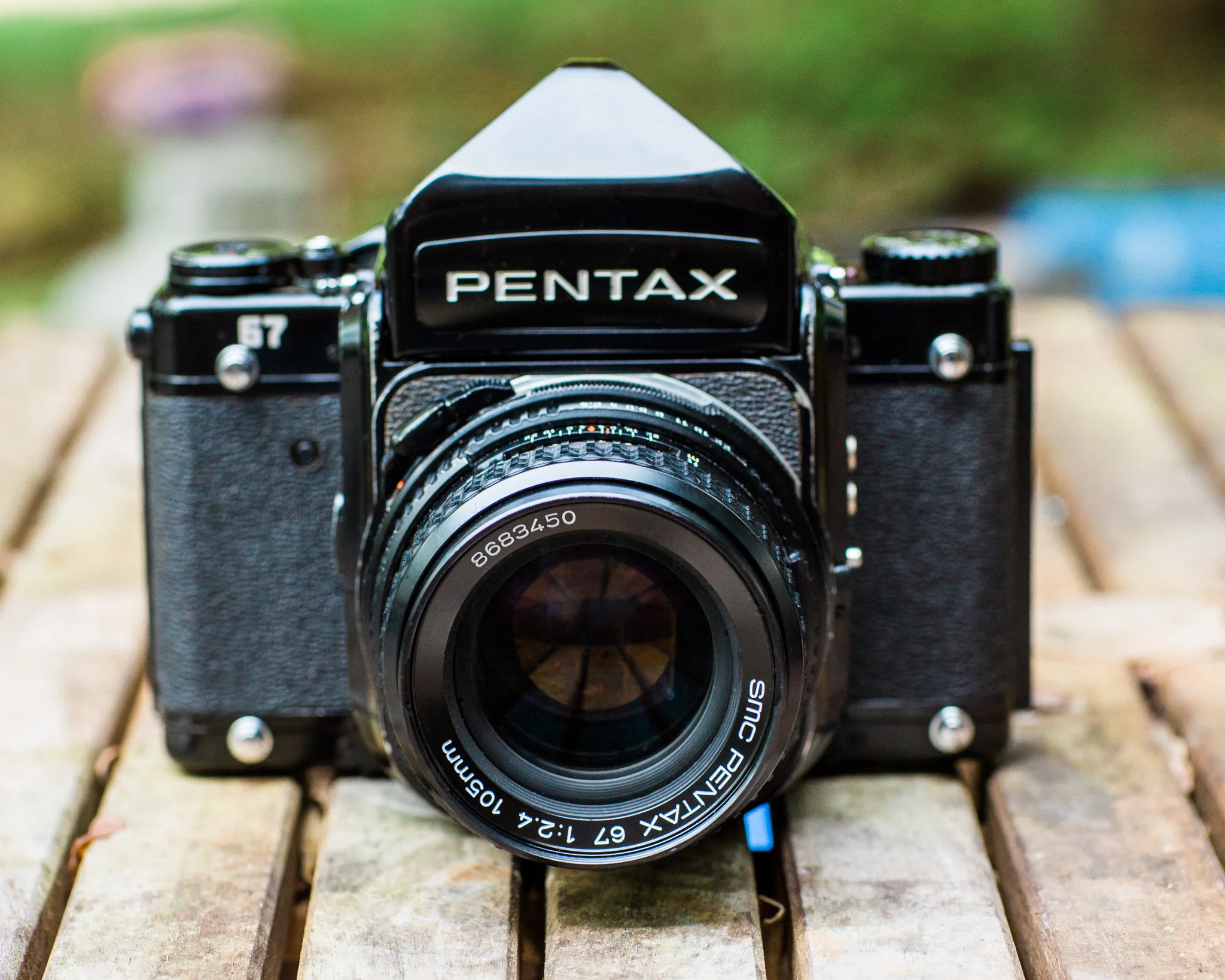 Pentax 67 Medium Format Film Camera with the Pentax 67 SMC 105mm f/2.4 Lens
