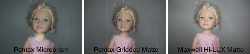 Pentax 67 Screen Comparison