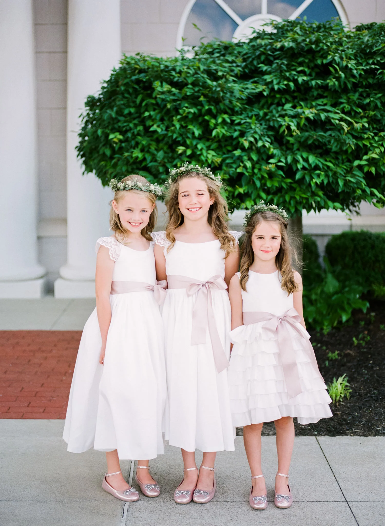 Image of flower girls taken with Pentax 645nii using a 75mm FA f/2.8 lens