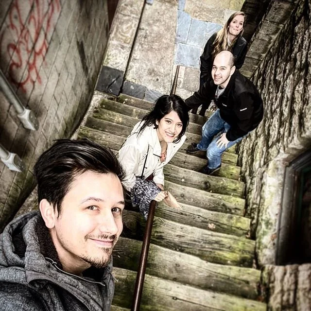 Myself, @deathstardarling, @okie_smoakie, and @jacobsonmitchell had a blast at Eureka Springs for Valentines Day weekend!!! #airbnb #airbnbadventures #eurekasprings #friendcation #doubledate #crescenthotel