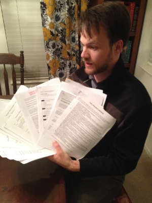 This was the FIRST pack of paperwork we got in the mail. So... 