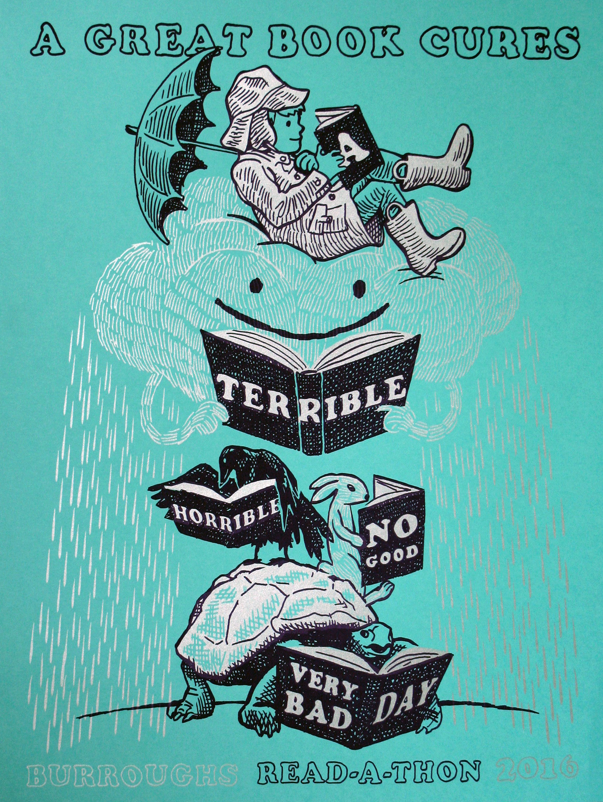 terrible, horrible, no good, very bad day - read-a-thon poster