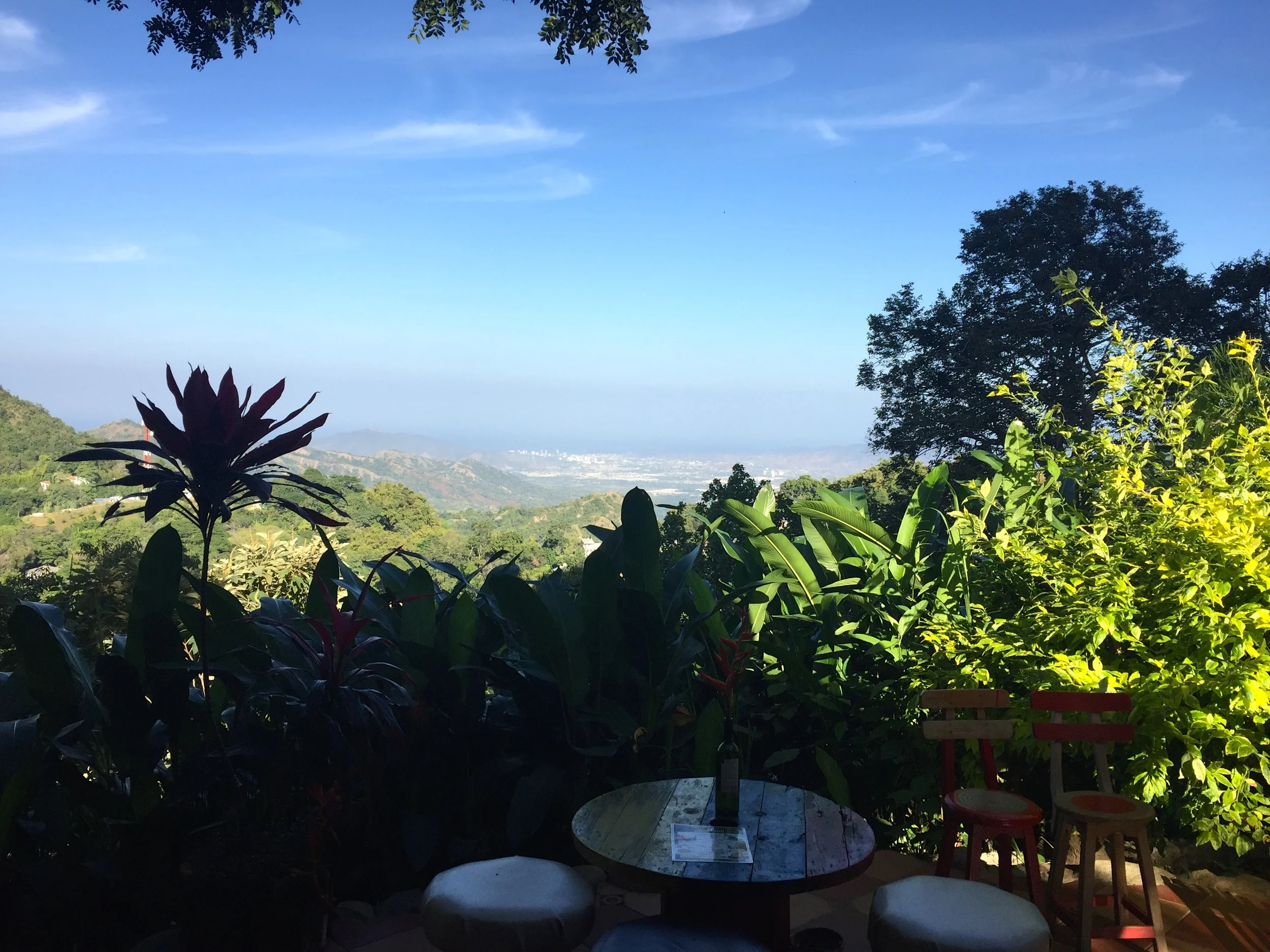  View from breakfast at Casa Loma, Minca 