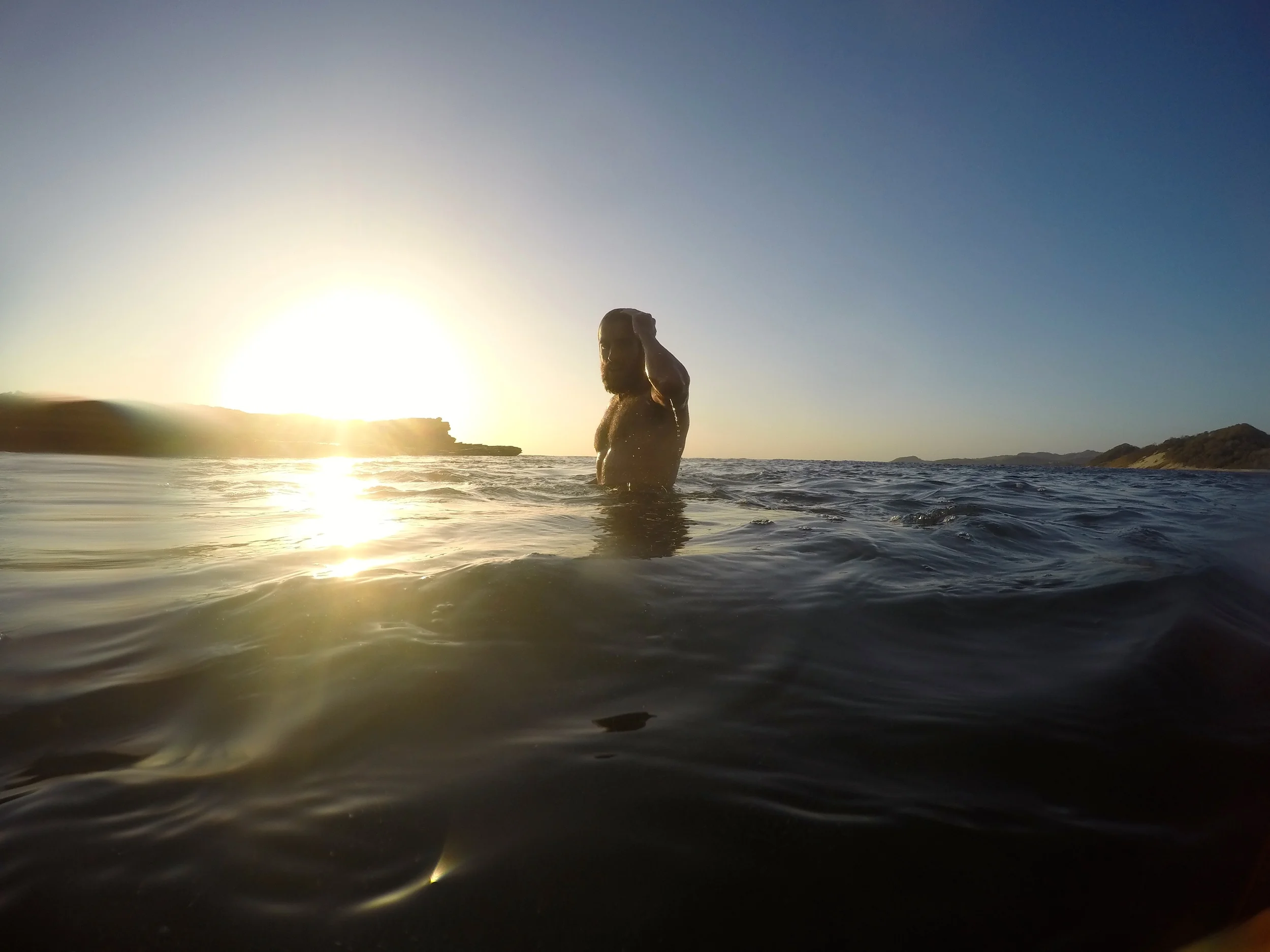  Swimming out to Magnific Rock, Nicaragua 