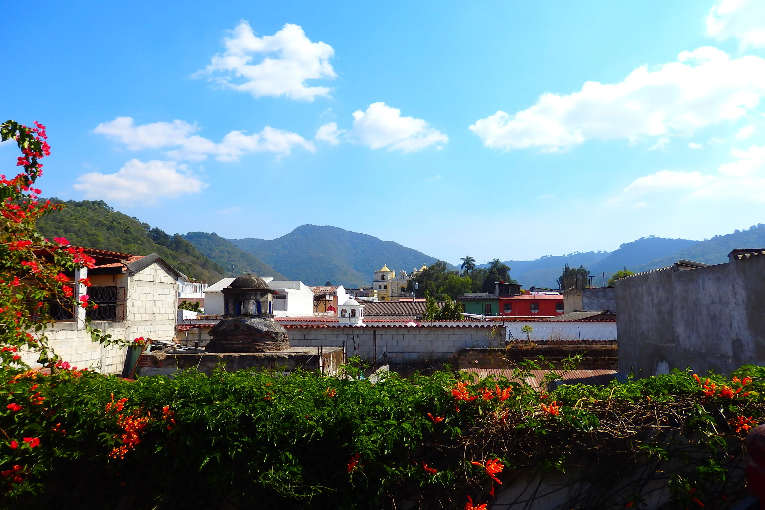  View from Yellow House Hostel, Antigua 