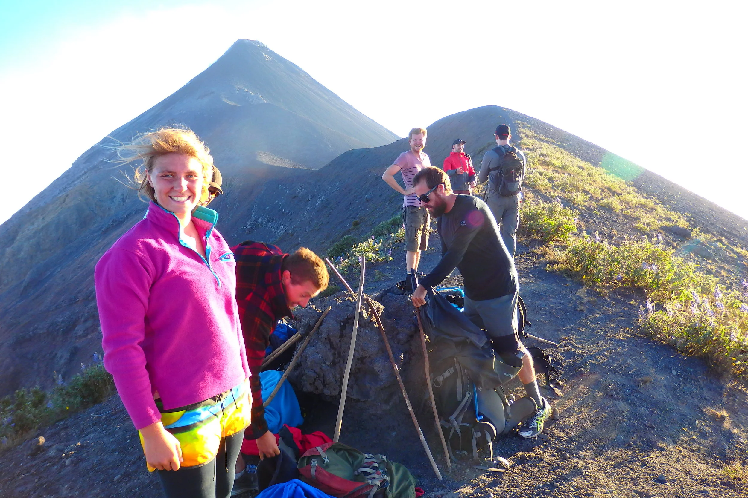  The ridge of Volcano Fuego 