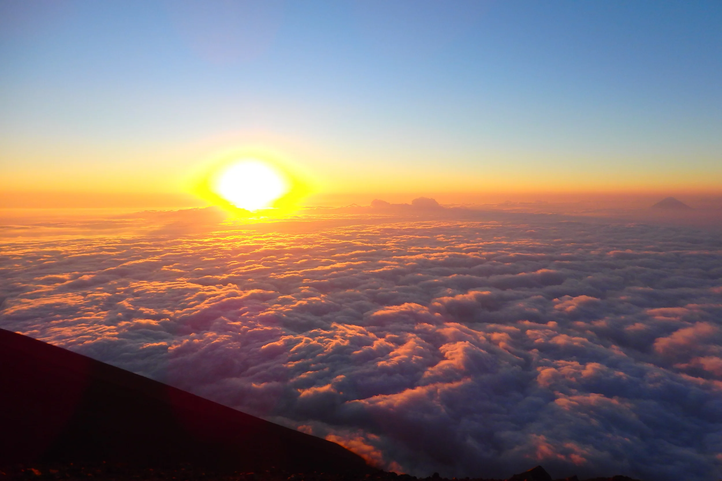  Sunset from Volcano Fuego 