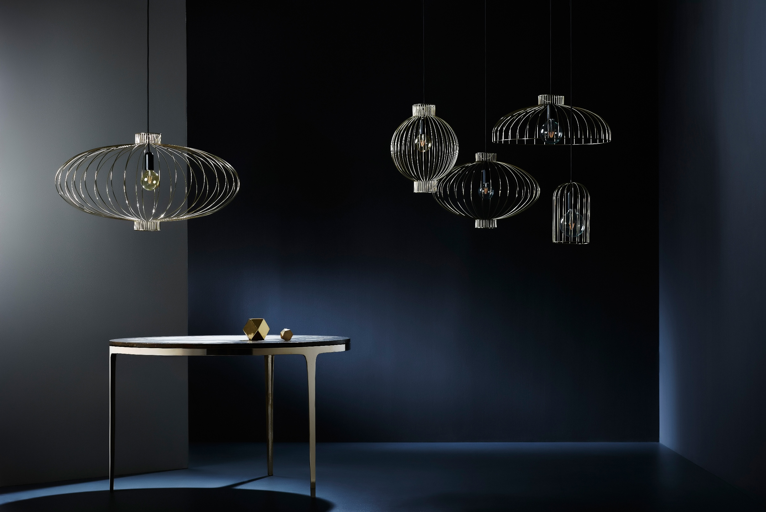 Nudie family in brass