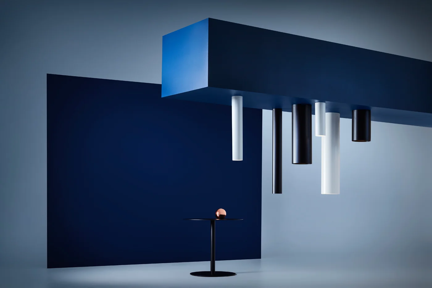 Cans 200 ceiling light in black