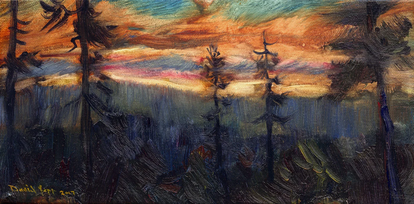 Iron Mountain Sunset Panorama