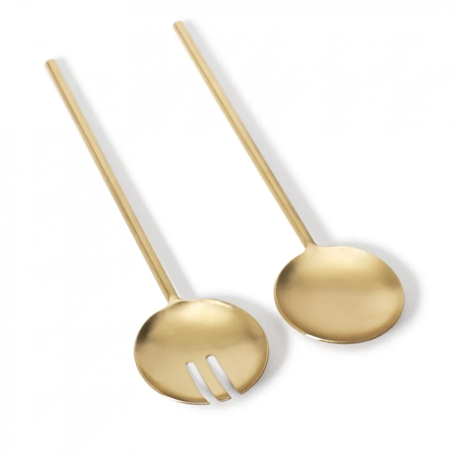 Lightly - Brass Salad Servers -$66