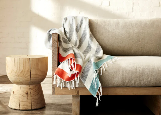 Avalon beach throw in salmon $59.95