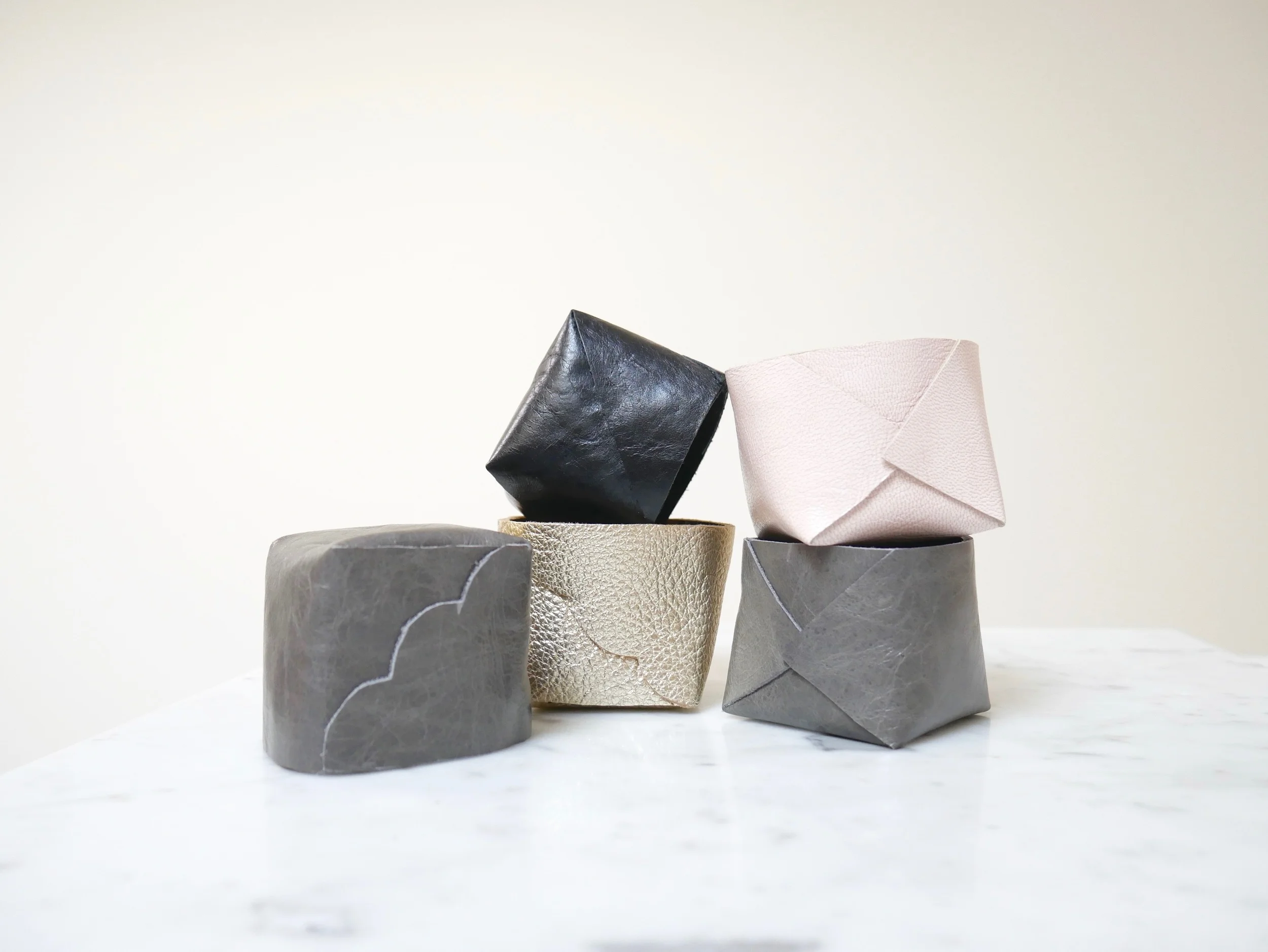 Scallop, Envelope and Classic Baskets - Black, Grey, Gold and Blush
