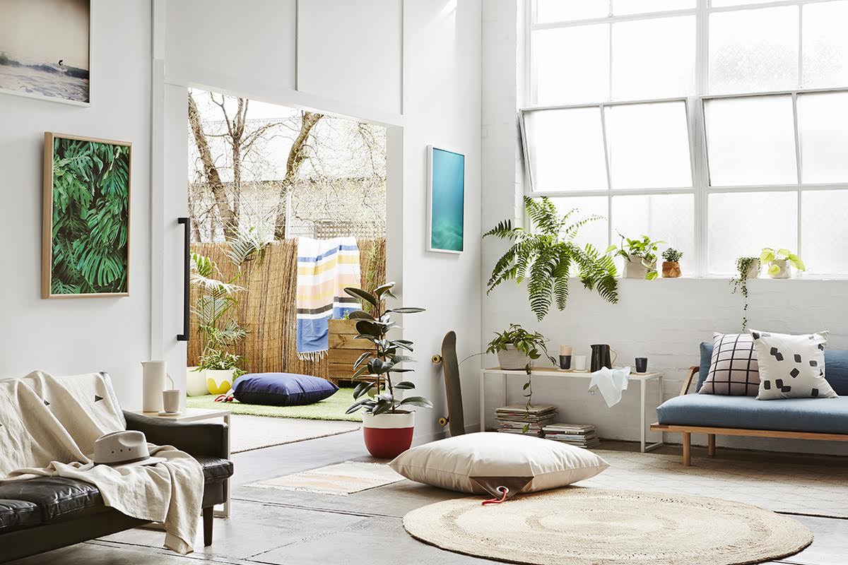 Lounger Floor Cushion Art Direction: Lucy Glade-Wright Styling: Ruth Welsby Photography: Annette O’Brien