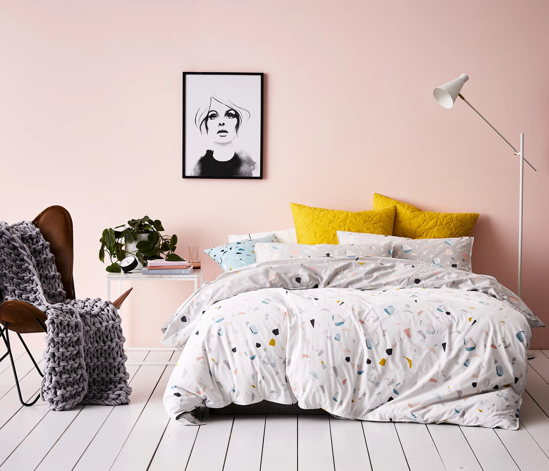 Rebecca Judd Loves Home Republic ‘Santorini’ Quilt Cover Set QB $199.95 | KB $209.95 | Pillowcase Pair included | European Pillowcase $39.95ea