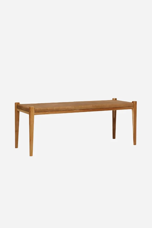 Leather Flat Bench - Fenton & Fenton