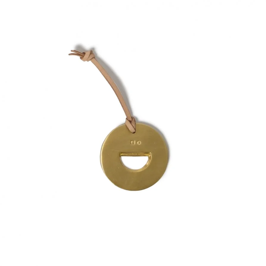 Brass bottle opener - semi circle - Lightly Design