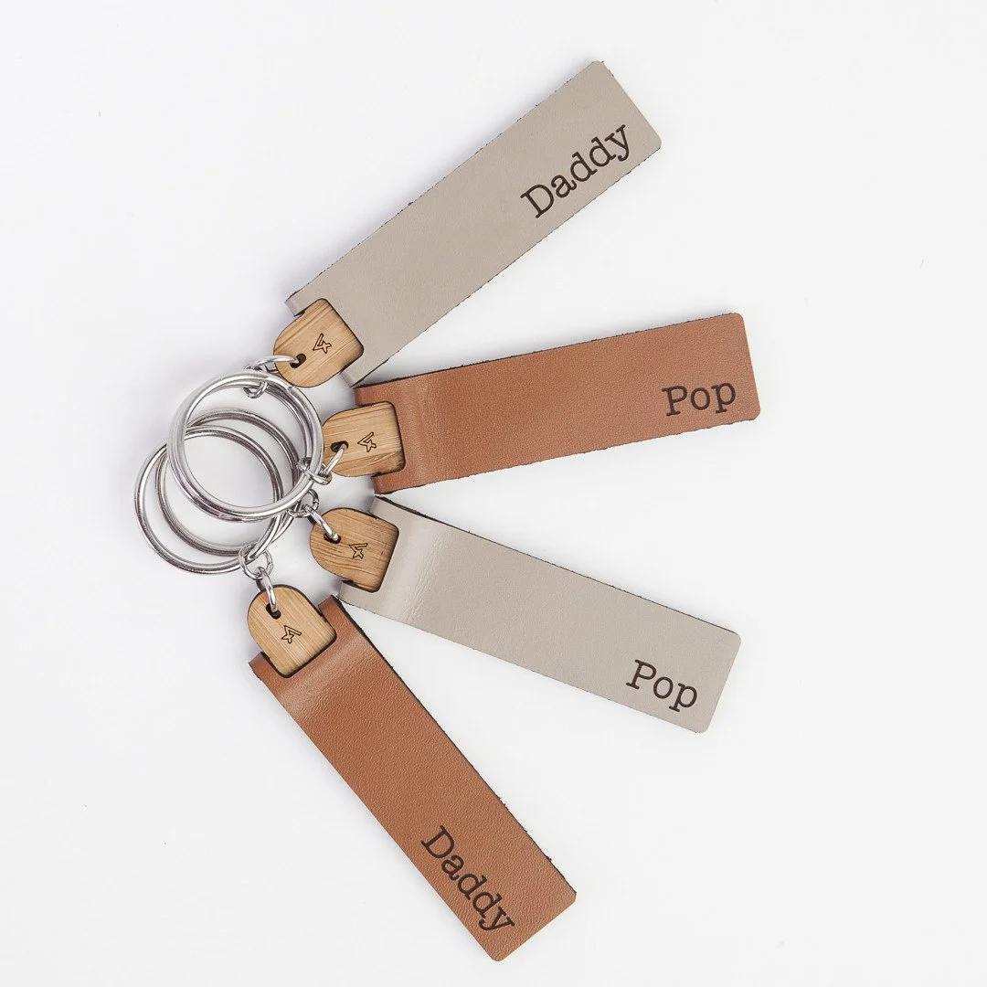 Personalised leather key tag - Arlo &amp; Co