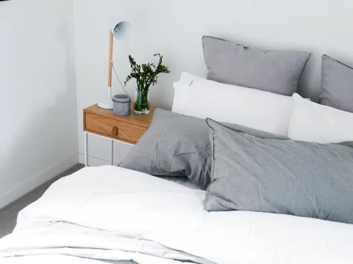 Vintage Softwash Cotton Quilt Cover Set - Smokey Grey    Vintage Softwash Cotton Sheet Set - White