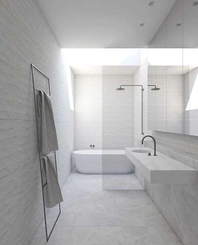 Absolute perfection - so clean, so minimal, so perfect 🖤 Brunswick House coming soon by @adamkanearchitects