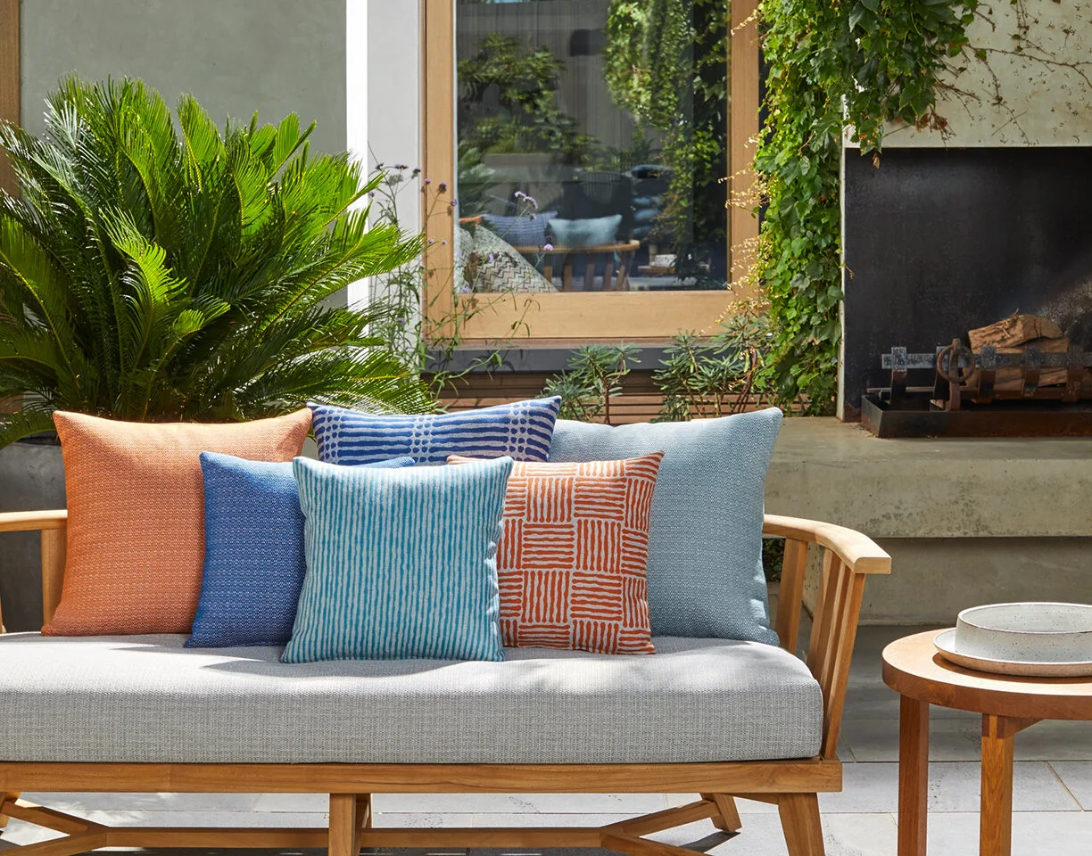Custom made outdoor lounge cushions - by Clark Rubber
