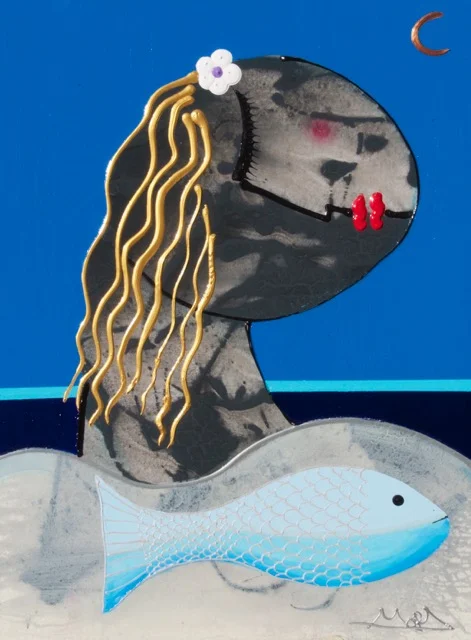 “Pescado Azul“ 30 x 40 Acrylic on Canvas