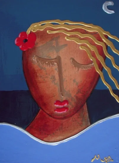 “Island Girl” 14 x 18, Acrylic on Canvas SOLD