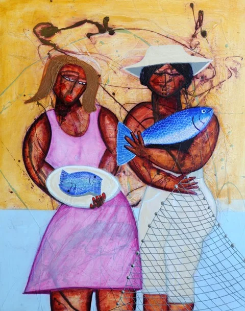  “ Our Daily Bread “ 48 x 60 Acrylic on canvas SOLD