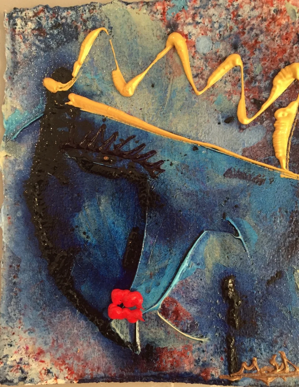  “Untitled" 8 x 10 Acrylic , Dry Pigments and Varnish SOLD